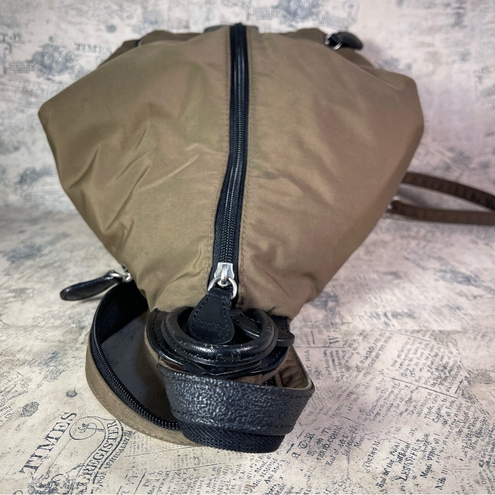 AmeriBag Nylon Convertible Backpack Multi Pocket Travel Organizer Sling Bag - Picture 6 of 11